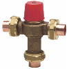Thermostatic mixing valve with temperature control